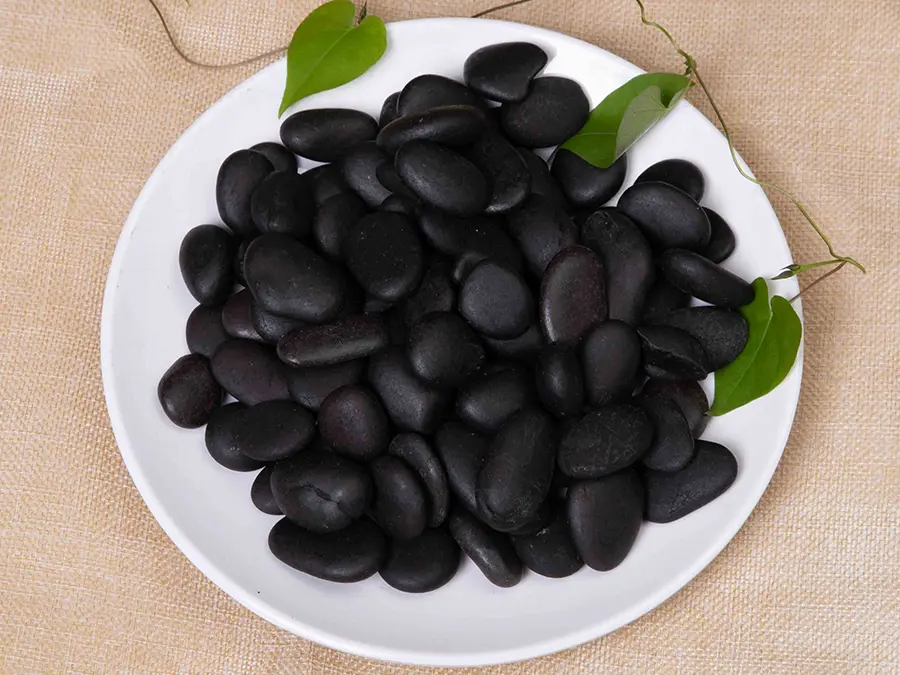 1-2cm black pebble stone