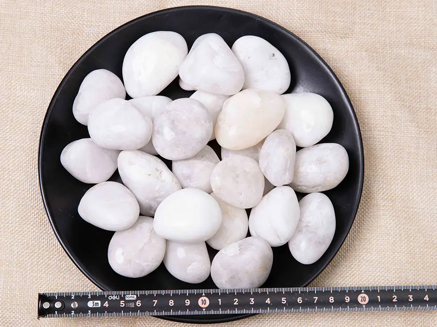 2-3cm white pebble stone