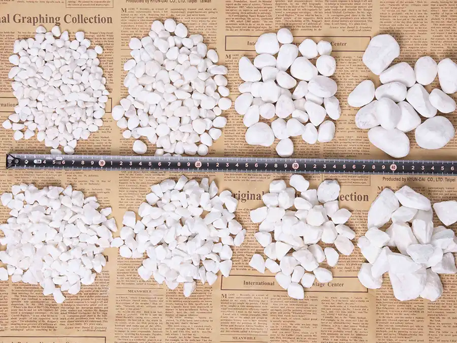 Crushed White Pebbles