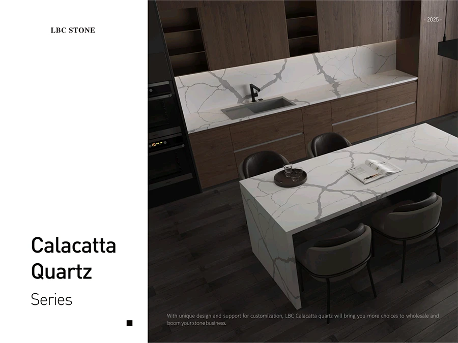 LBC Stone Catalog-Calacatta Quartz Series